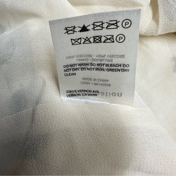 Reformation journey Elegant Black and White Polka Dot Dress size 10 - Picture 10 of 12